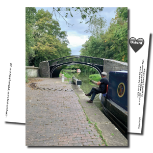 Looking north along Oxford Canal Roving Bridge at Isis Lock